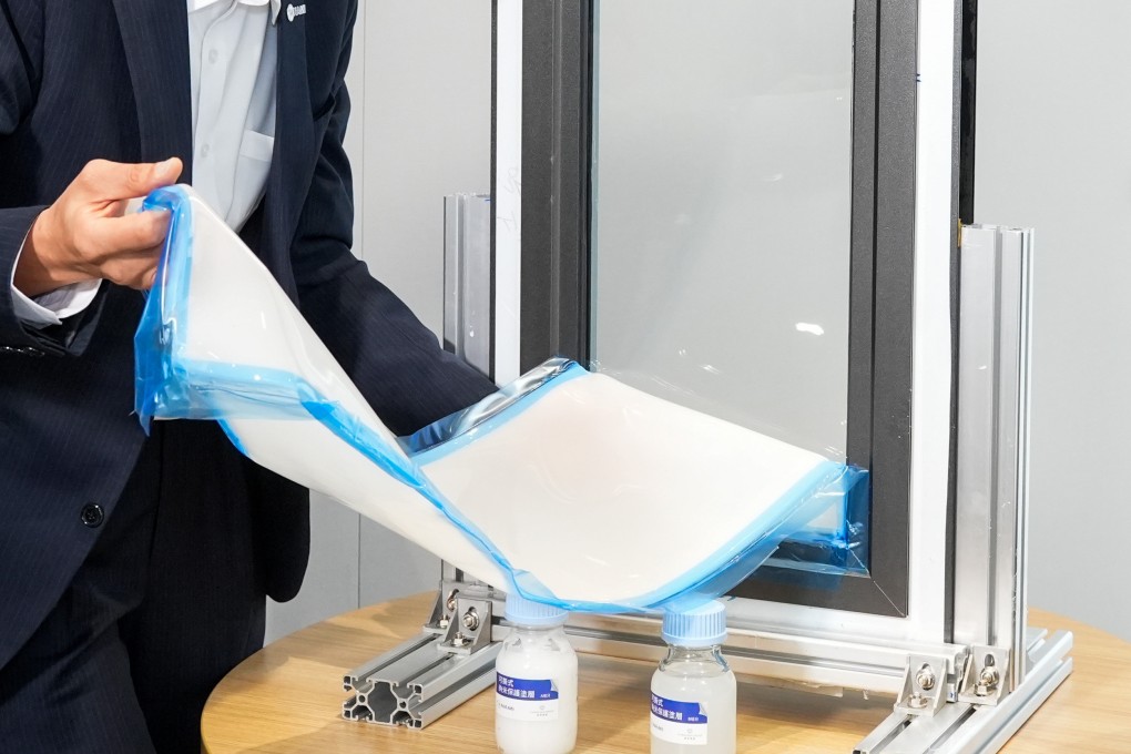 The peelable protective coating jointly developed by Chinachem Group and NAMI. Photo: Handout