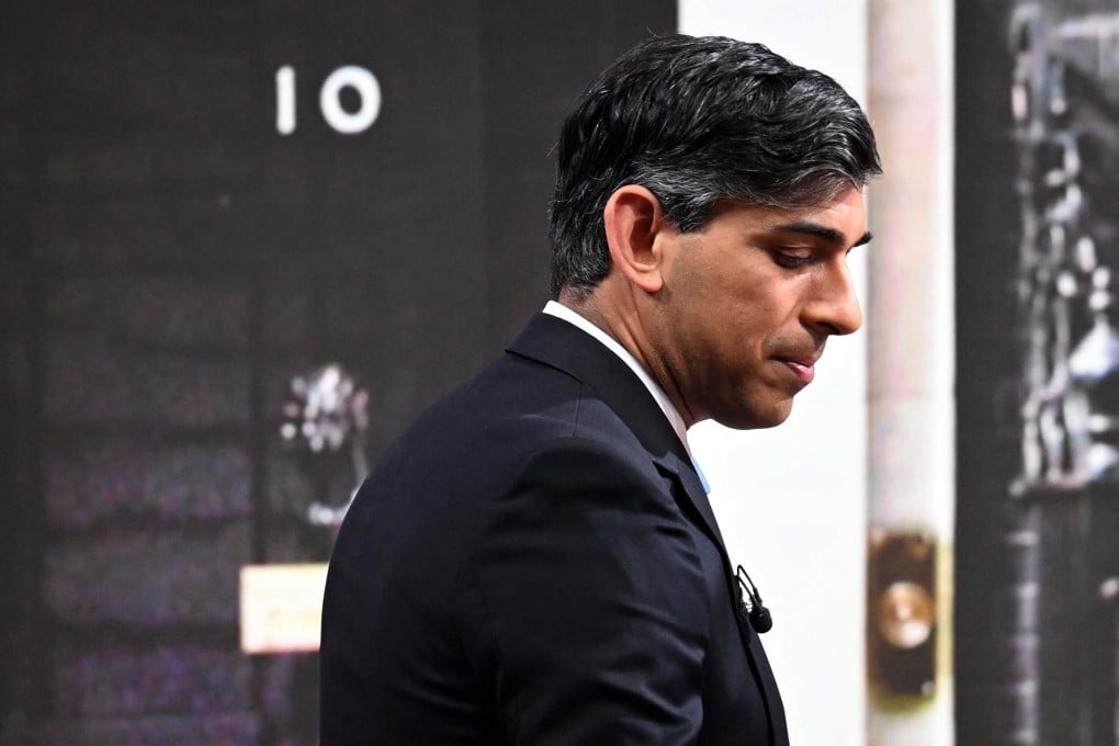Britain’s Prime Minister Rishi Sunak appearing on the BBC’s ‘Sunday Morning’ show. Photo: BBC via AFP