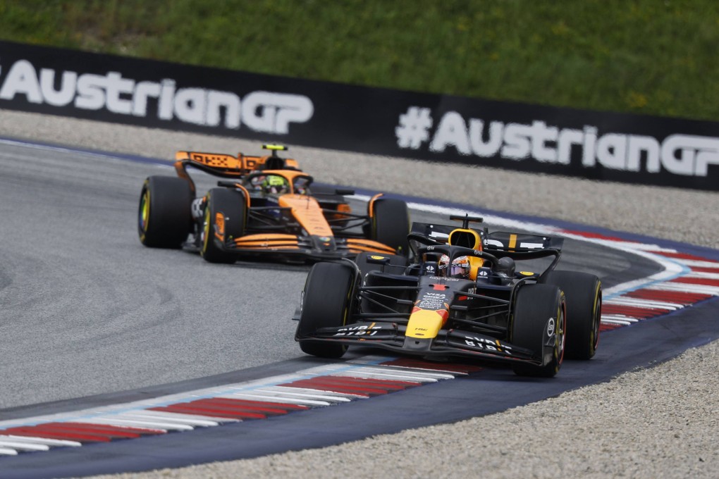 A collision between Max Verstappen and Lando Norris was the main talking point at the Austrian GP. Photo: AFP