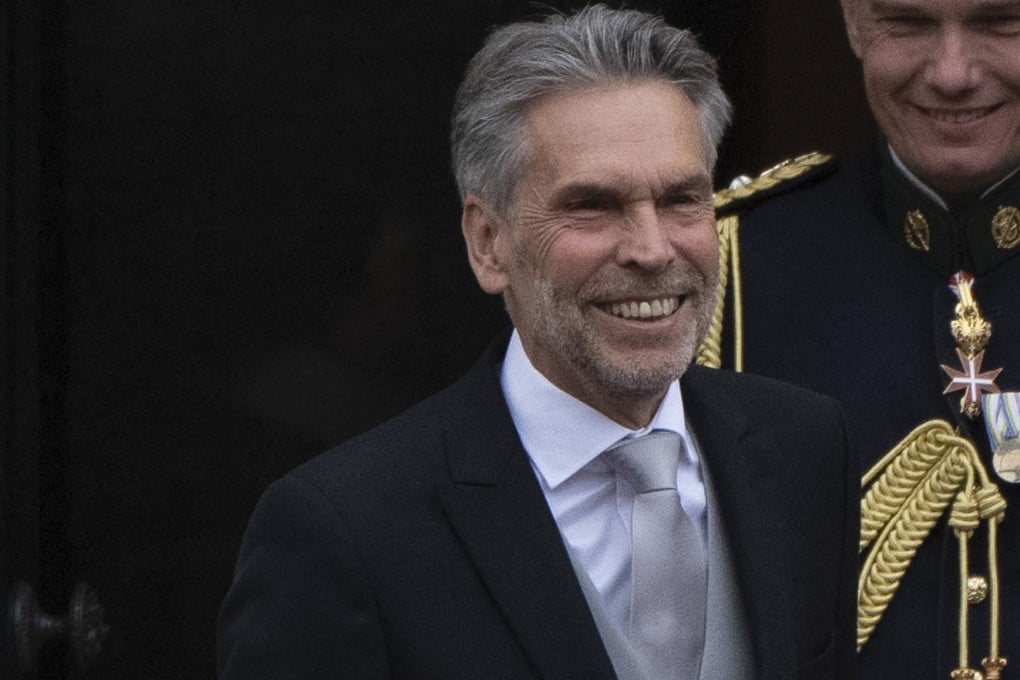 Incoming Prime Minister Dick Schoof arrives at the royal palace to be sworn in by Dutch King Willem-Alexander in The Hague, Netherlands on Tuesday. Photo: AP
