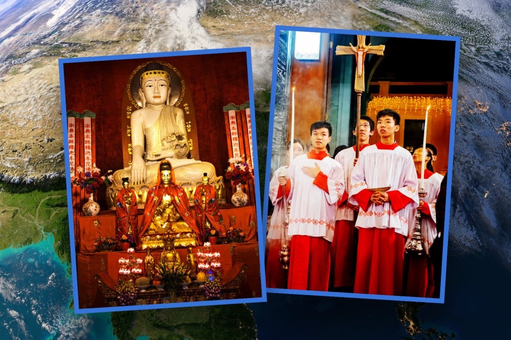 As Catholicism gained acceptance in China during Emperor Kangxi’s reign some 360 years ago, it intricately intertwined with local beliefs, notably Buddhism and indigenous folk religions. Photo: SCMP composite/Shutterstock