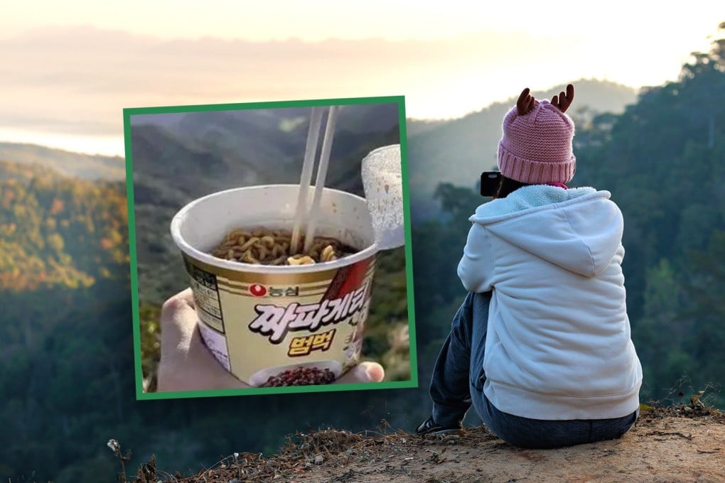 Hikers are flocking to South Korea’s highest peak to enjoy instant noodles, but the rubbish they leave behind is threatening the natural environment. Photo: SCMP composite/Shutterstock/Baidu