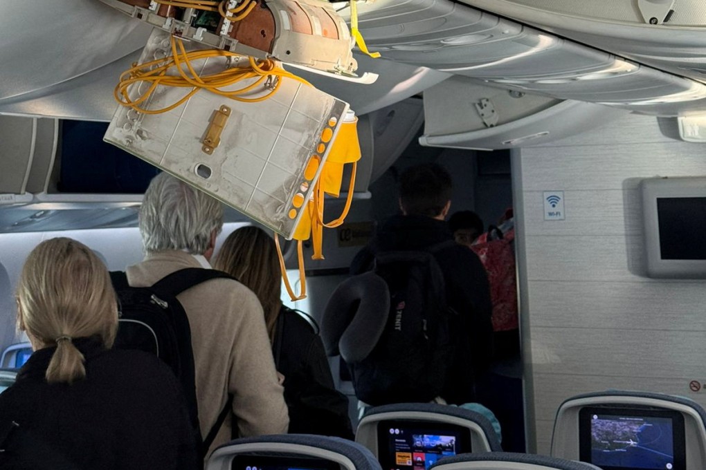 Passengers get off an Air Europa flight travelling from Madrid to Montevideo after hitting severe turbulence, at Natal airport in Brazil, on July 1. Photo: X/Pichipastoso via Reuters
