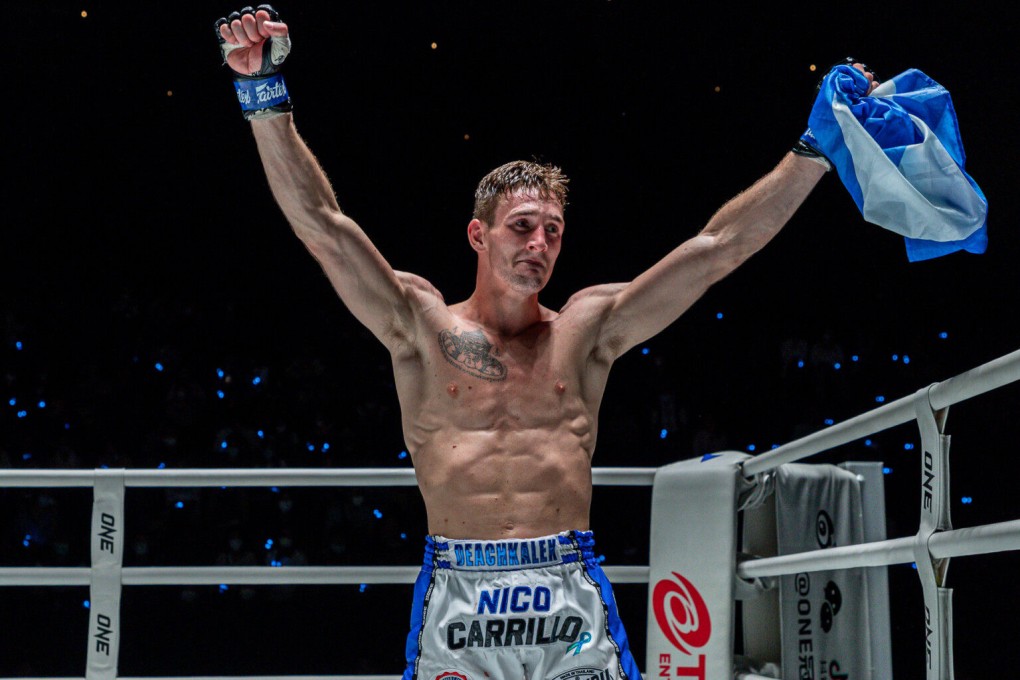 Scottish fighter Nico Carrillo is nicknamed ‘King of the North’ and targeting the bantamweight championship belt. Photo: ONE Championship