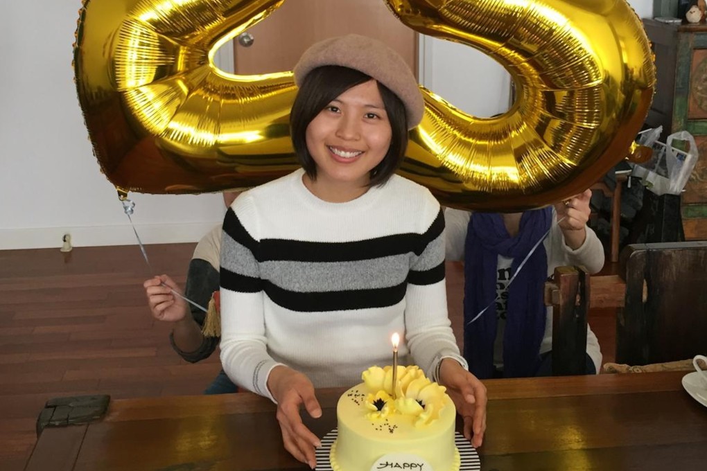 Angie Yan celebrating her 25th birthday in Hong Kong, a year after being diagnosed with Hodgkin lymphoma. While early-onset cancers are on the rise, survival rates for young patients are also high. Photo: Angie Yan
