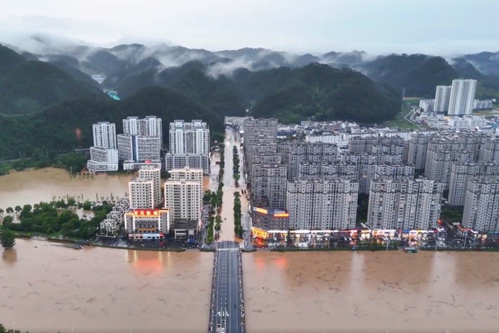 Recent floods in China are threatening the country’s harvest of early-season rice, a dietary staple and a major component of Beijing’s campaign to ensure food security. Photo: Weibo