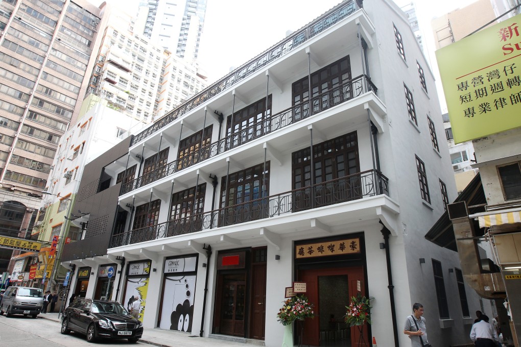 Hong Kong-based firm Aedas was honoured for its work on 10 Wan Chai shophouses on July 18, 2013. Photo: David Wong