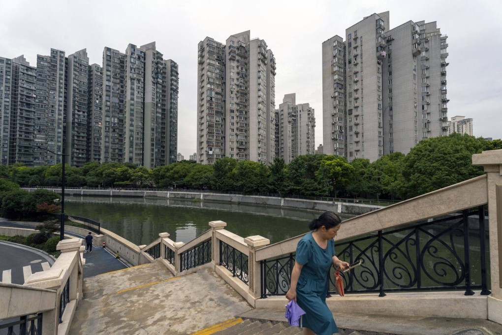 Residential buildings are seen in Shanghai on June 24, 2024. Photo: Bloomberg