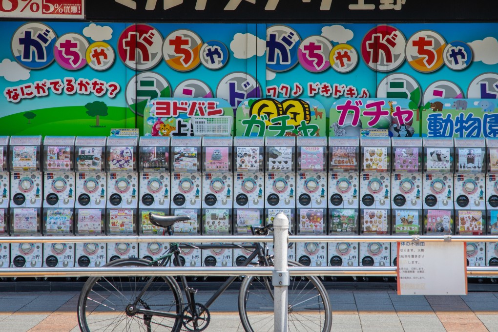 A bank of capsule toy machines at a store in Japan. The companies who make the machines are now setting their sights on expansion in other parts of Asia, where the machines are already popular. Photo: Getty Images