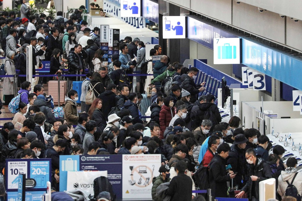 Japan’s aviation industry has seen a rise in customer harassment incidents. Photo: JIJI Press/AFP