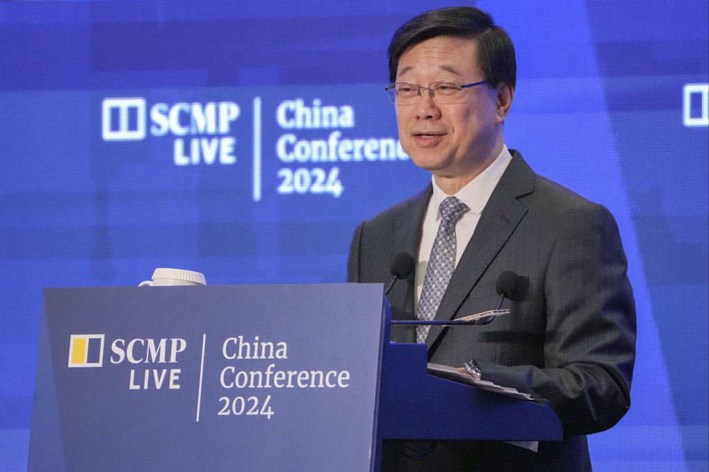 Chief Executive John Lee attends the China Conference on Thursday. Photo: May Tse