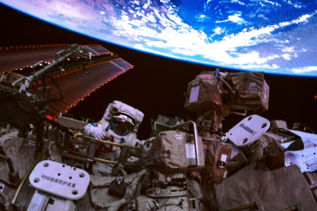 Astronaut Li Cong works outside Tiangong space station. The Shenzhou-18 crew completed its second spacewalk at 10.51pm Hong Kong time on Wednesday, according to CMSA. Photo: Xinhua