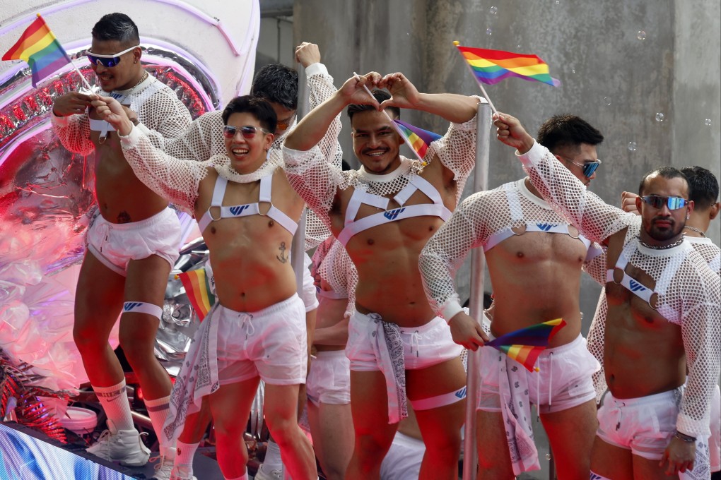 People take part in an LGBTQ parade to mark the end of Pride Month celebrations in Bangkok, Thailand on June 30. Photo: EPA-EFE