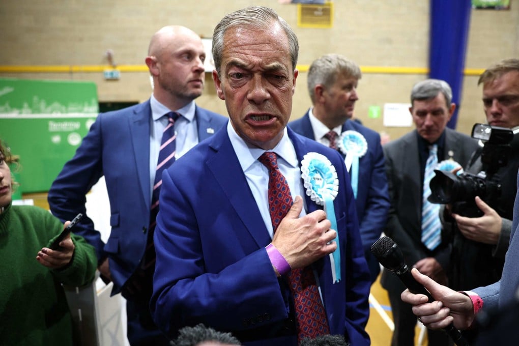 Nigel Farage after being elected to become MP on Thursday. Photo: AFP