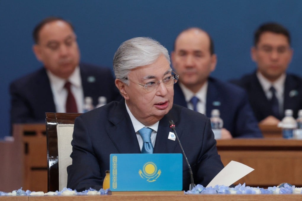 Kazakh President Kassym-Jomart Tokayev attends the Shanghai Cooperation Organisation summit in Astana, Kazakhstan, on July 4. Photo: Reuters/Sputnik