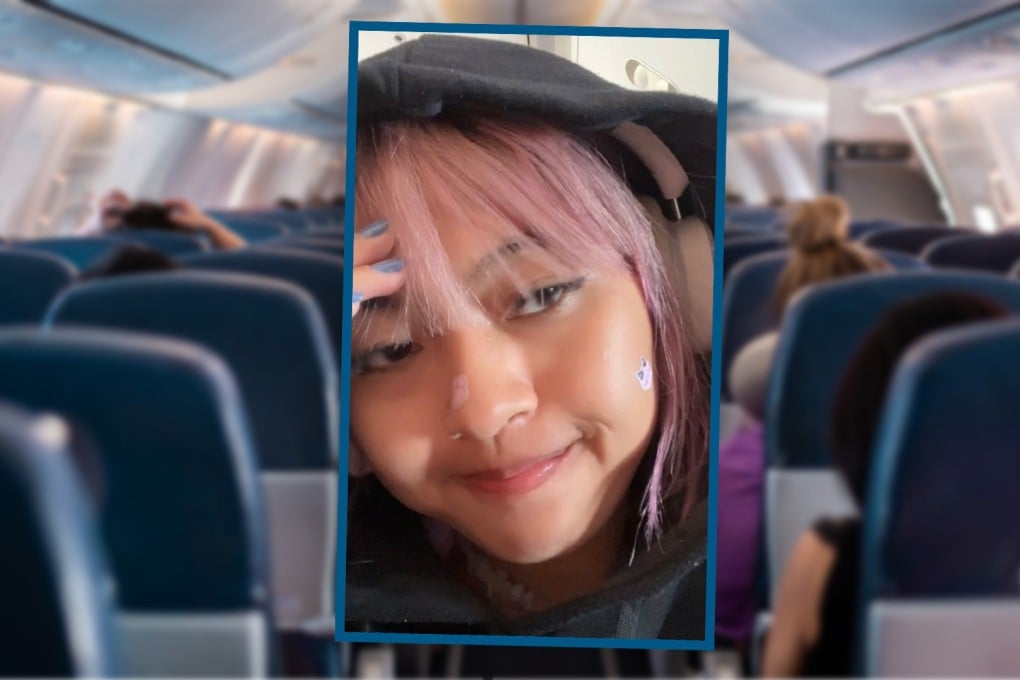 A woman who told a lie so she could extend her sick leave from work was shocked to find her boss while boarding a holiday flight. Photo: SCMP composite/Shutterstock/TikTok