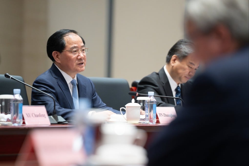 Jin Zhuanglong, China’s minister of industry and information technology, says the country’s ability to concentrate resources on specific benchmarks can be marshalled to fill gaps in core technologies created by containment efforts from the United States. Photo: dpa