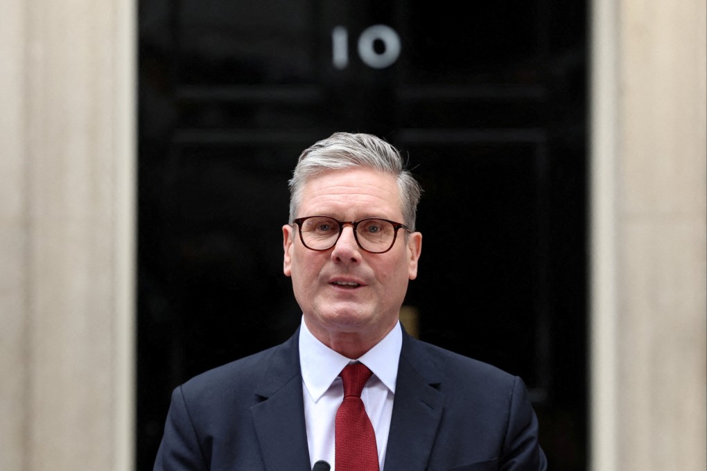 British Prime Minister Keir Starmer delivers a speech at 10 Downing Street. Photo: Reuters