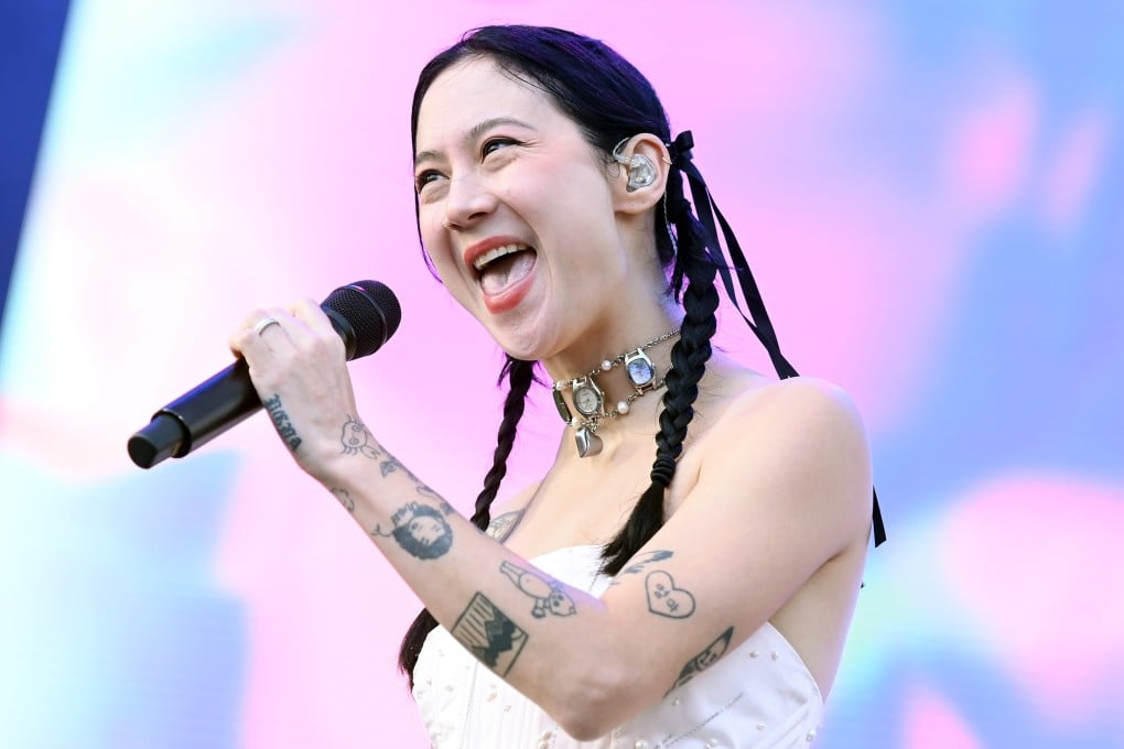 Michelle Zauner, of pop band Japanese Breakfast, at the 2023 Ohana Festival in California. The singer chronicled her relationship with her mum and her Korean identity in her first book, Crying in H Mart. In her second, she will trace her journey to learn the language. Photo: Getty Images
