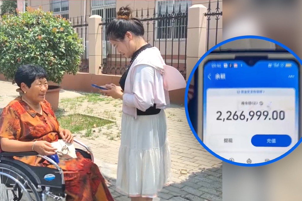 A woman in China who received US$310,000 in strange cash transfers, and wasted no time in returning the money to its rightful owner, has earned widespread praise on social media. Photo: SCMP composite/Weibo