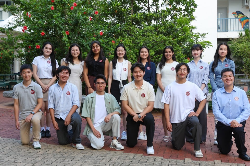Some of the 17 pupils at ESF schools who got top marks in the IB this year. Photo: Edmond So