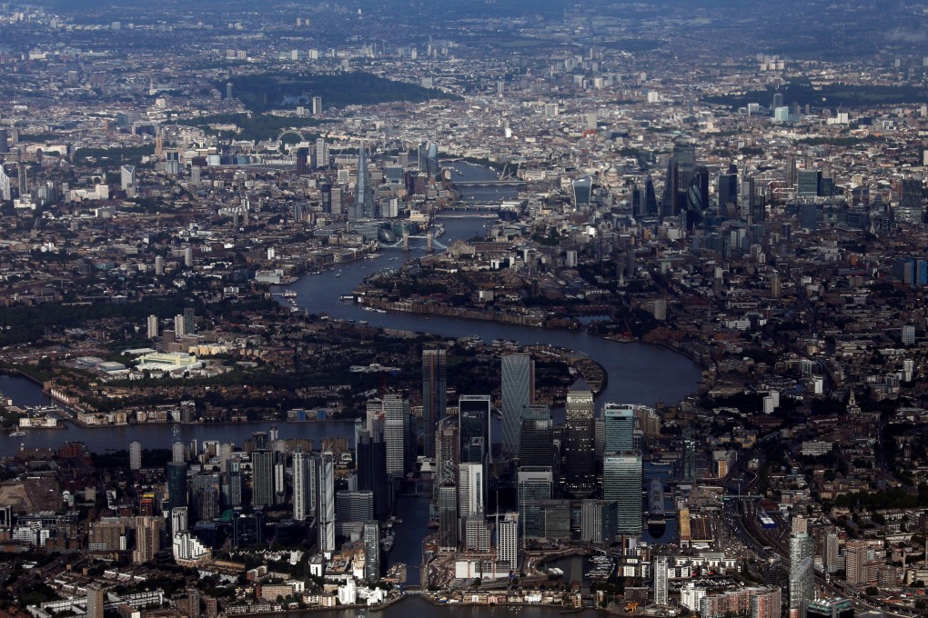 An aeriel view of London in August 2019. Photo: Reuters