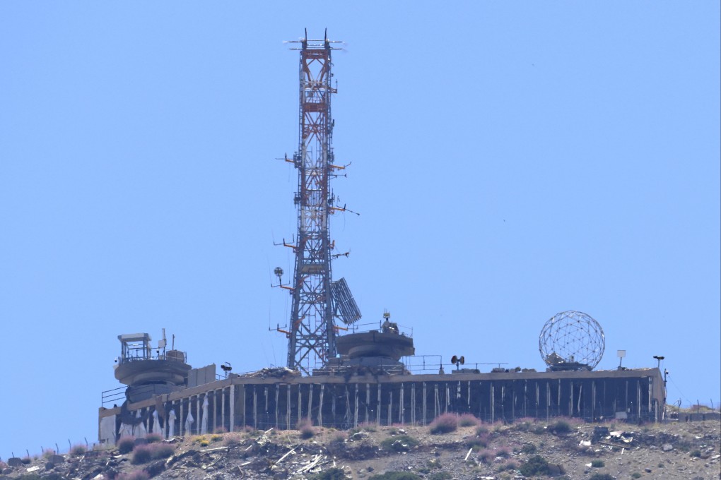 An Israeli military position on Mount Hermon in the Israeli-controlled Golan Heights. Photo: AP