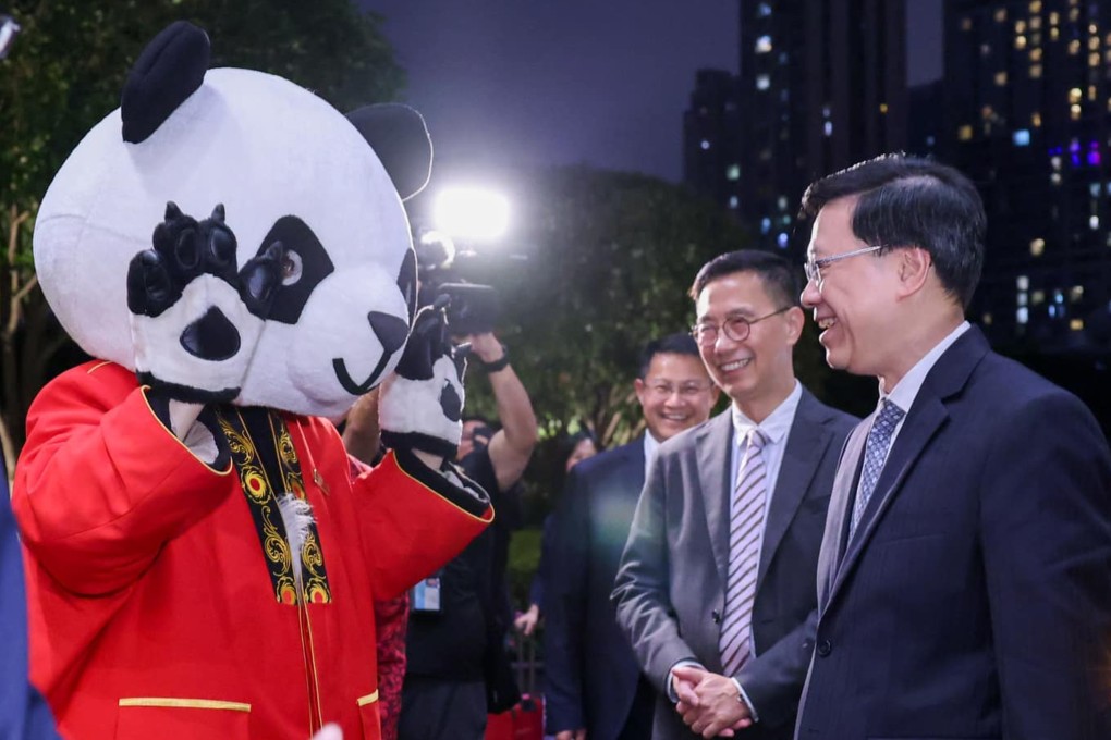 Chief Executive John Lee arrived in Sichuan on Sunday. Photo: Facebook/John Lee