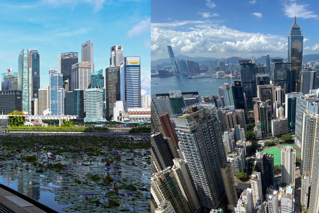 Private bankers, service providers and insurers are saying Hong Kong business is picking up, while Singapore’s stepped-up money laundering rules are putting some customers off. Photos: AFP