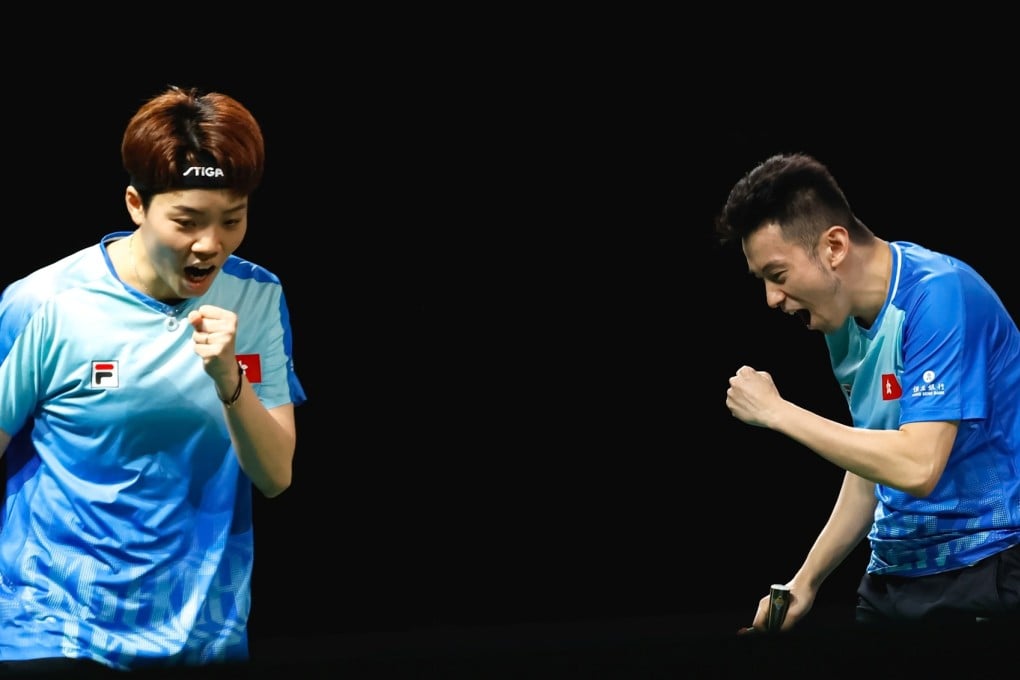 Doo Hoi-kem (left) and mixed doubles partner Wong Chun-ting are ranked fourth in the world heading into the Paris Olympics. Photo: WTT