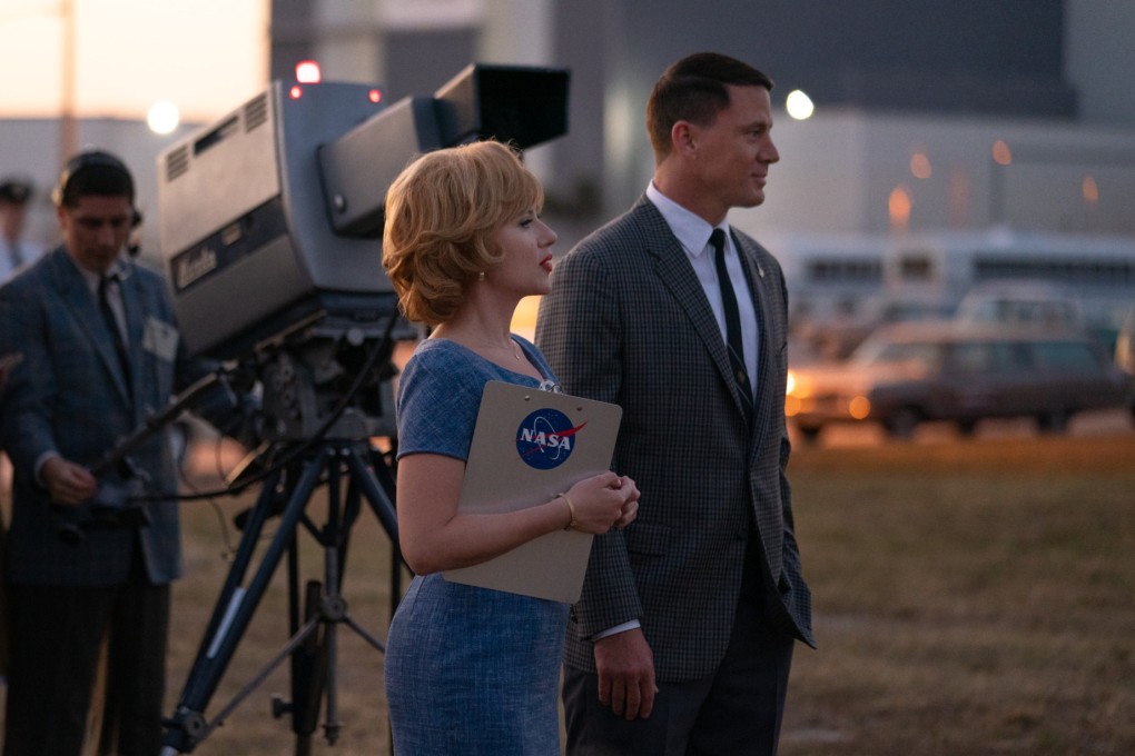 Scarlett Johansson and Channing Tatum in a still from Fly Me to the Moon (category: IIA), co-starring Woody Harrelson and directed by Greg Berlanti.