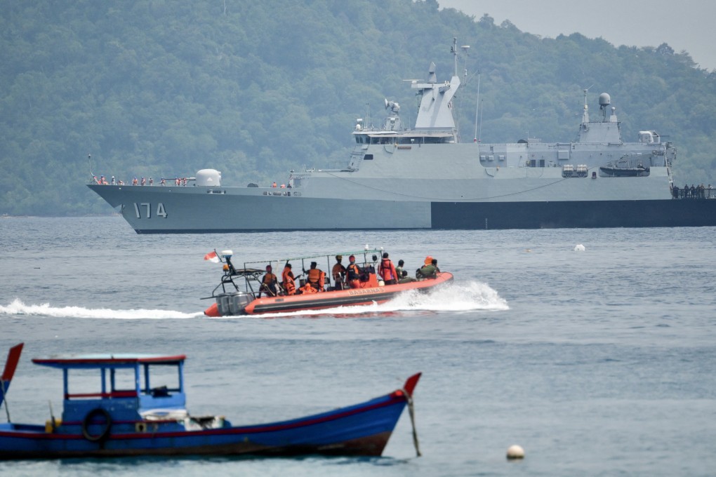 KD Terengganu, an offshore patrol vessel of the Royal Malaysian Navy, sails during a joint Asean military exercise hosted by Indonesia last year. Photo: AFP