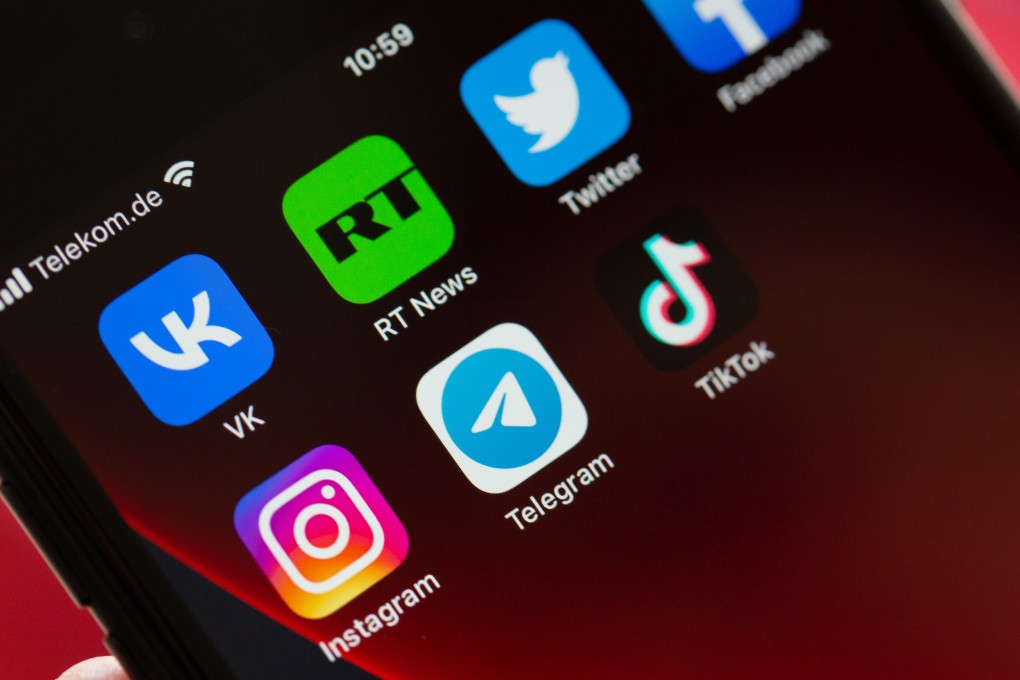 A smartphone shows the logos of several apps, including Instagram, and TikTok. Nato is trying to appeal to Gen Z through social media influencers on the apps. Photo: dpa