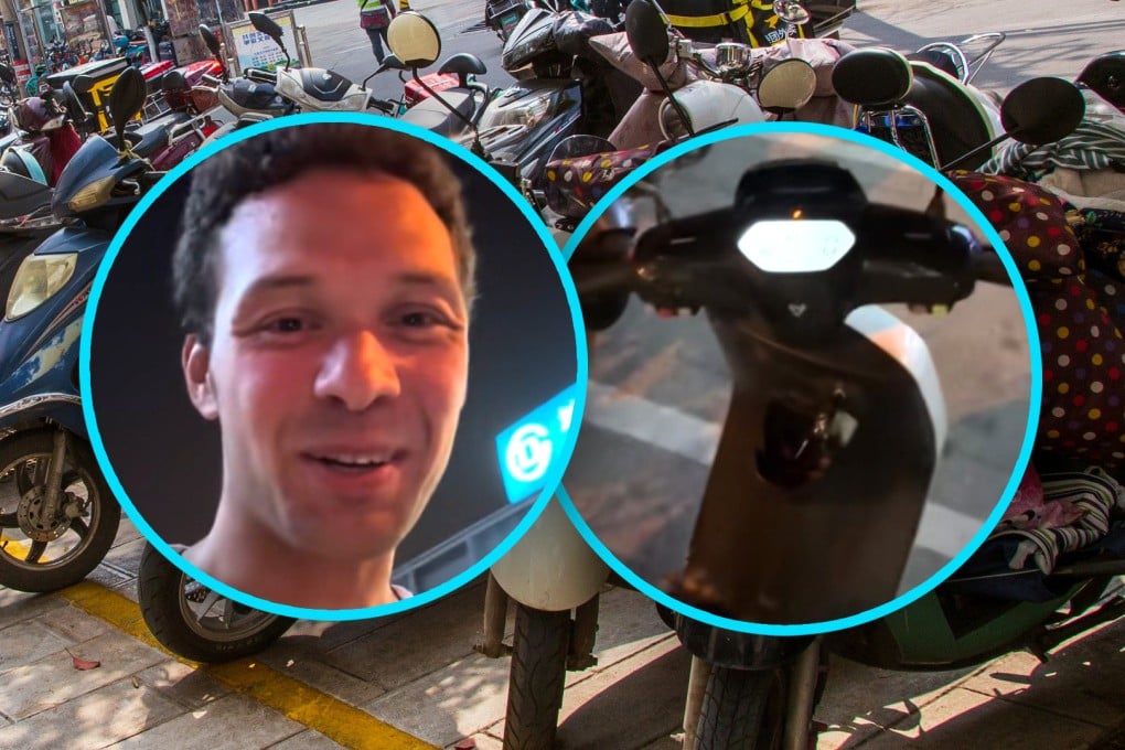 A Ukrainian man has praised the honesty of people in Beijing after he left the ignition key in his electric bike and returned after a day at work to find it still there. Photo: SCMP composite/Shutterstock/Douyin