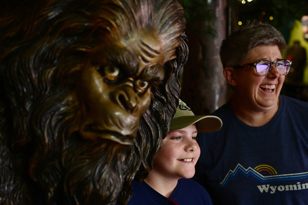Visitors at the Sasquatch Outpost, a Bigfoot-themed shop and museum in Bailey, Colorado. Tourists can also join Bigfoot hunts by vehicle, on foot or horseback to snag their own Sasquatch sighting – if the mythical man of the forest exists. Photo: TNS