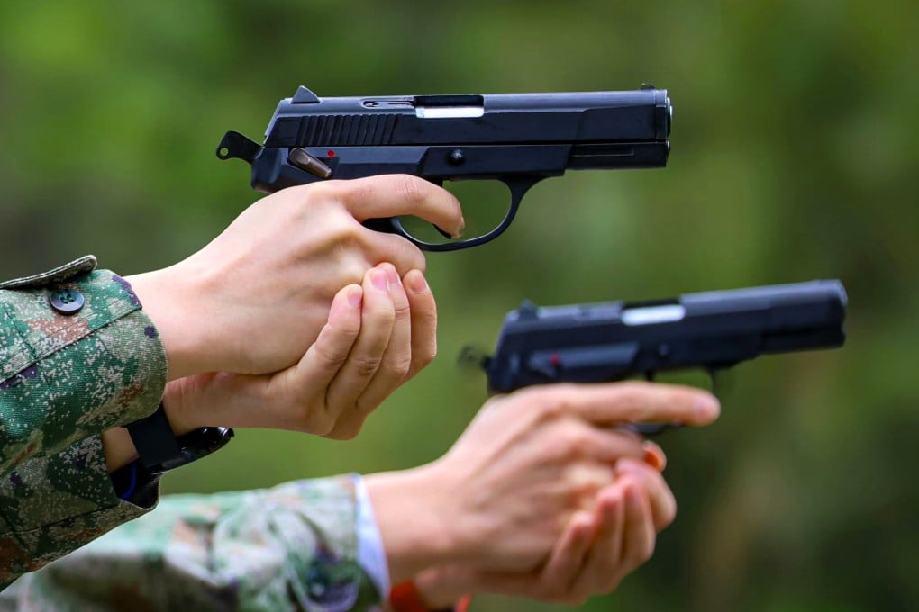 The Post has learned the force began testing a mainland-made 9mm handgun, commonly used by law enforcement agencies across the border, around two years ago. Photo: Weibo