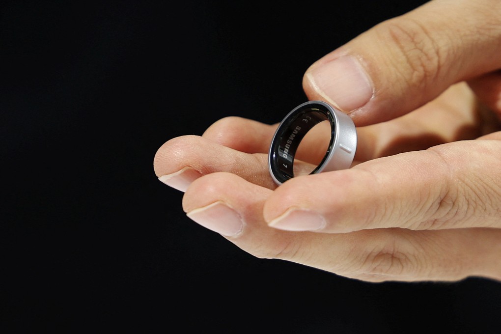 The Galaxy Ring, featuring on-device artificial intelligence, marks Samsung’s latest bid to challenge Apple’s lead in the global market for smart wearable devices. Photo: Reuters