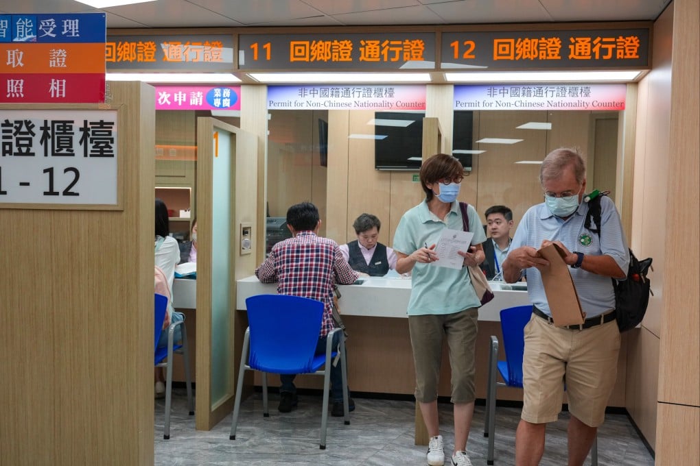 Applications for the travel permit opened on Wednesday at China Travel Service centres. Photo: May Tse