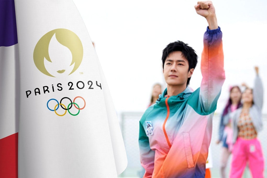 The multitalented mainland actor Wang Yibo will be one of China’s torch-bearers at the Paris Olympics. Photo: SCMP composite/Shutterstock/Weibo