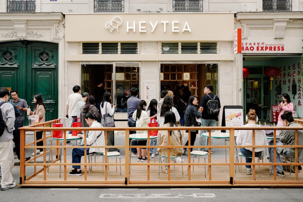 Heytea’s Paris pop-up shop opened in partnership with BAO Family. Photo: Weibo