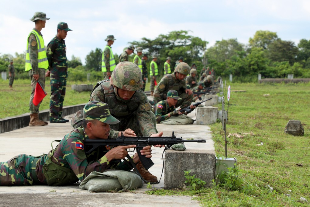 Chinese and Laotian troops take part in a military exercise in Laos on July 8. Photo: Xinhua