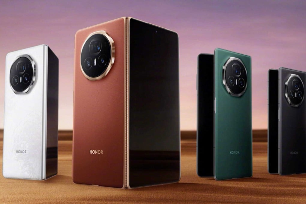 Honor touts its new Magic V3 handset as the world’s slimmest foldable smartphone. Photo: Handout