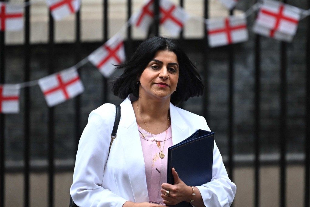 Britain’s Justice Secretary Shabana Mahmood leaves after a cabinet meeting at 10 Downing Street in London on Tuesday. Photo: AFP