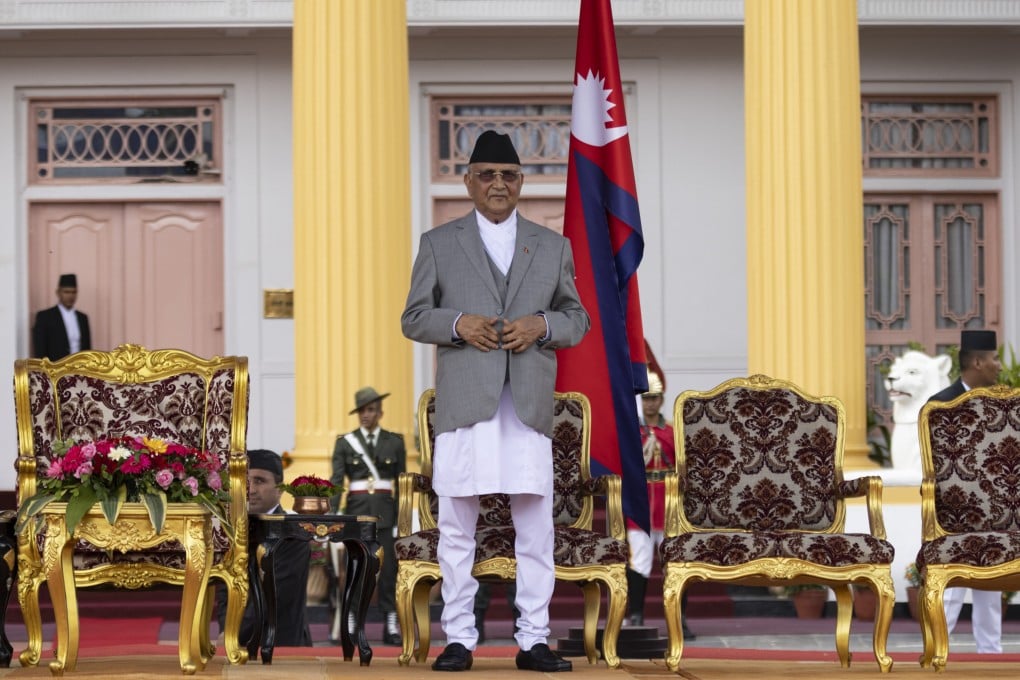 Nepal’s new Prime Minister Khadga Prasad Sharma Oli, 72, chief of the second-largest party in the parliament, returns as prime minister for the fourth time. Photo: EPA-EFE