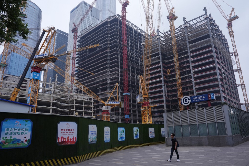 A construction site in Beijing’s Central Business District (CBD) on July 14, 2024. Photo: Reuters.