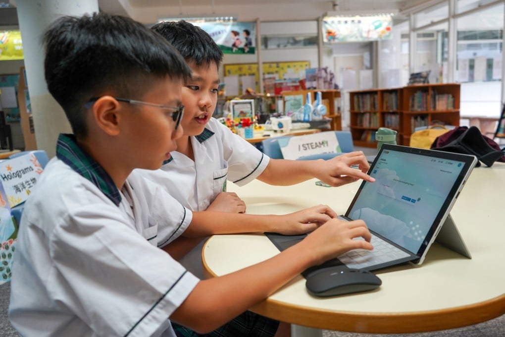 The Education Bureau also suggested schools assign “appropriate self-learning tasks” to replace traditional written homework assignments so pupils had enough rest time during long breaks. Photo: Kelly Le