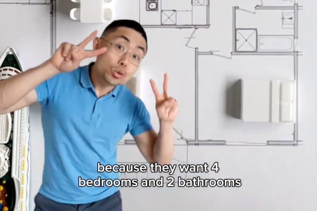 Singaporean architect Cliff Tan in a still from one of his Instagram videos. Tan has earned millions of followers across TikTok, Instagram and YouTube with his quirky viral videos that feature feng shui tips. Photo: Instagram/dearmodern