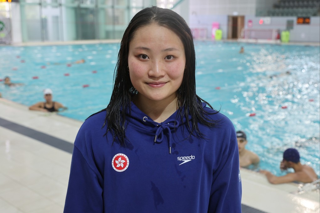 Natalie Kan finished second in the 100-metre butterfly at the Hong Kong Open Swimming Championships at Victoria Park on Saturday. Photo: Edmond So