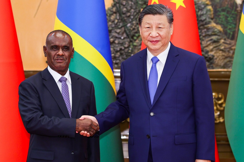 Chinese President Xi Jinping shakes hands with Solomon Islands Prime Minister Jeremiah Manele in Beijing on July 12. Photo: Xinhua