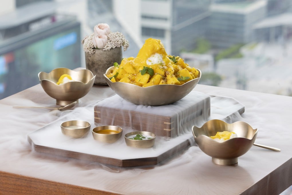 Mango bingsu, a shaved ice dessert, at the Park Hyatt Seoul hotel. Kakiguri, a Japanese shaved ice dessert, is better known than bingsu, but how do they compare? Photo: Park Hyatt Seoul